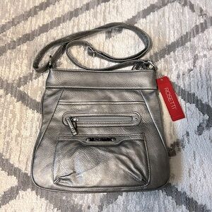 Rossetti Silver Crossbody Bag
